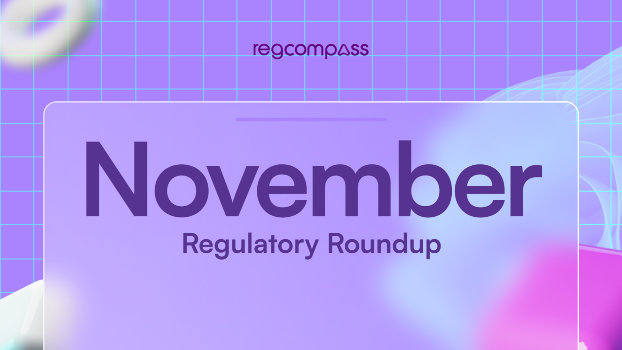 Regulatory roundup featured image for the month of November